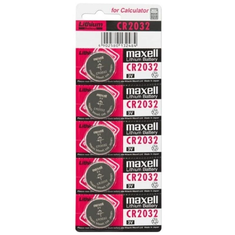 Blister 5 Pilas Maxell Cr2032 3V Lithium Battery