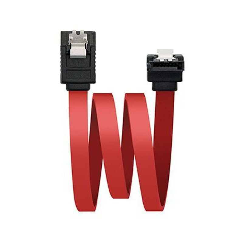 Cable Datos Sata Acodado Nanocable 0.5M Rojo