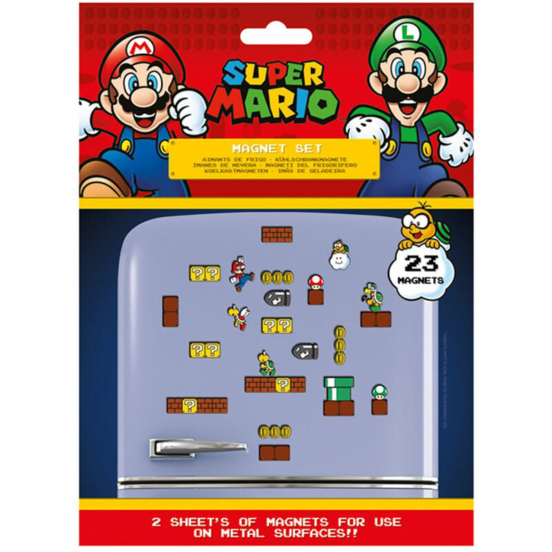 Set De Imanes Super Mario Reino Champiñón