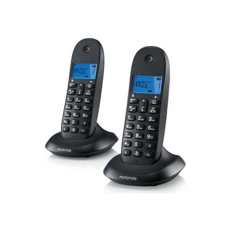 Teléfono Dect Digital Motorola C1002Lb+ Negro