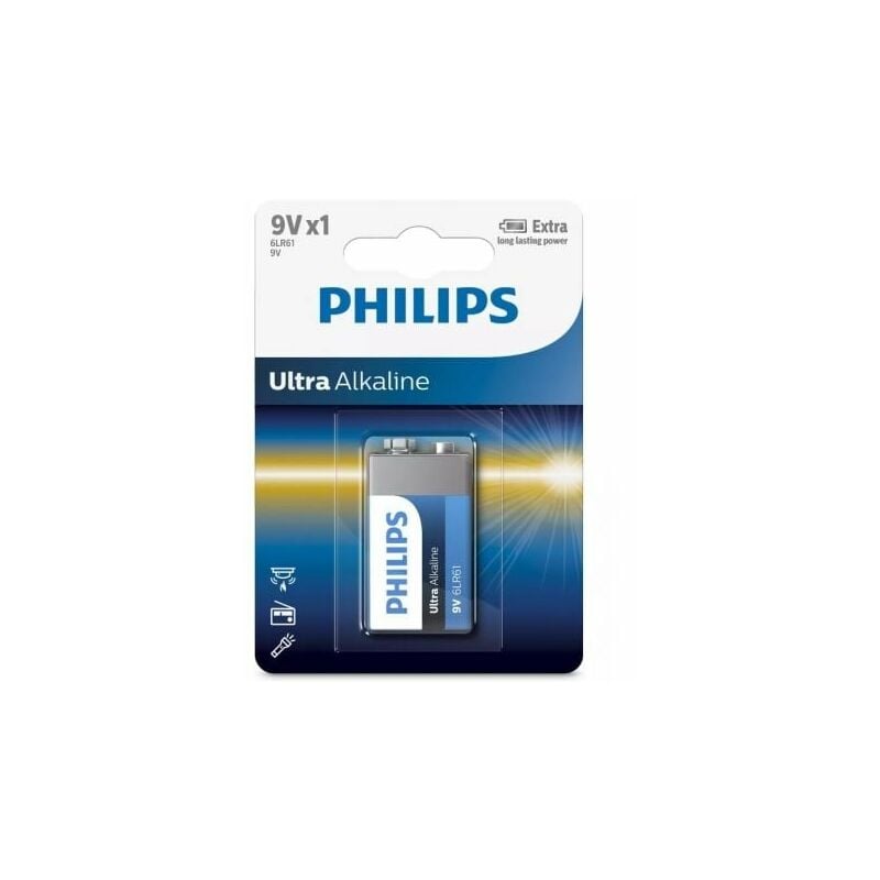 Pila Alcalina Philips 6Lr61E1B/10/ 9V