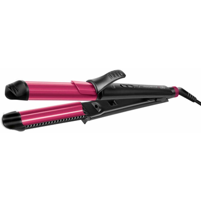 Rowenta Cf4512 Multistyler Negro Rosa Plancha De Pelo 66W Ce