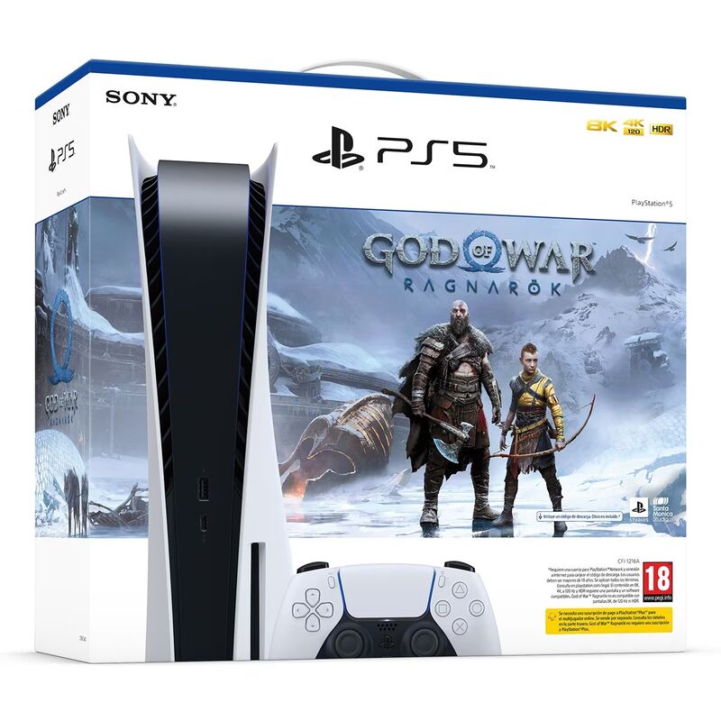 Consola Sony Ps5+GOW Ragnar(Codigo)