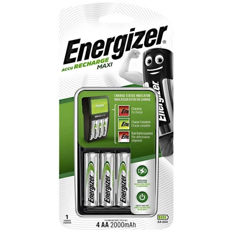 Energizer Cargador De Pilas Aaa/Aa (4 Pilas Recargables 4Aa