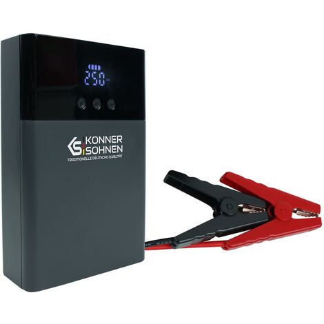 Arrancador con compresor KS JSP-1200 para coches con motores de gasolina de hasta 8 litros y motores diésel de hasta 4 litros, batería de iones de litio de 14000 mAh (1/5)