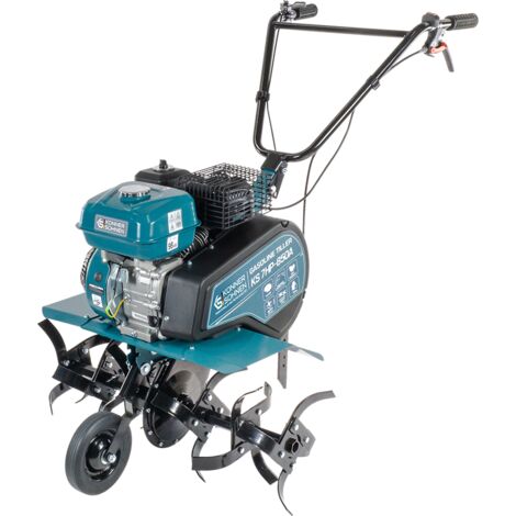 Könner & Söhnen KS 7HP-850A Cultivador de Gasolina con accionamiento por Correa, Fresa de jardín con Fresa Sable forjada, arado Ajustable, Potencia del Motor de 7 CV en Esta motobinadora