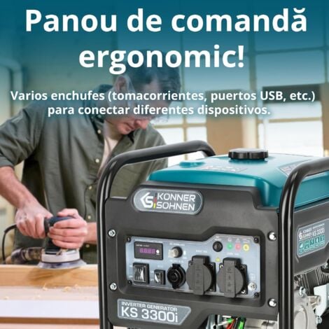 KS 3300i Generador de energía Inverter Generador de energía de emergencia Generador 3300W