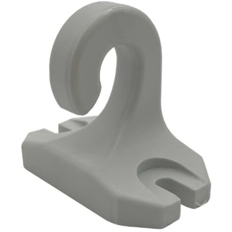 TENDAGGIMANIA Ricambio Gancio Pavimento Ringhiera per Tenda da Sole a Caduta in PVC- Colore Grigio