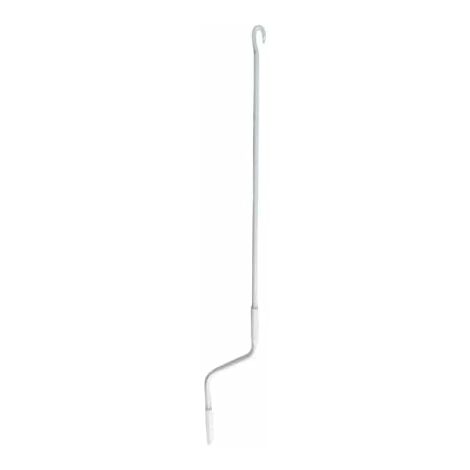 TENDAGGIMANIA Asta di MANOVRA per Tenda da Sole AVVOLGIBILE Universale MANOVELLA Maniglia- 250 CM - Colore Bianco