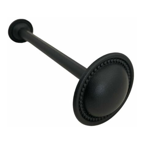 TENDAGGIMANIA Reggi Tenda FERMATENDA EMBRASSE in Ottone per Tenda a Parete, 20 CM x 70 MM - Colore Nero Opaco