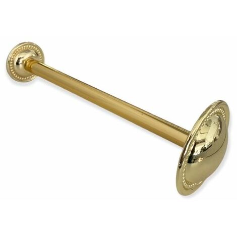 TENDAGGIMANIA Reggi Tenda FERMATENDA EMBRASSE in Ottone per Tenda a Parete, 20 CM x 70 MM - Colore oro Lucido
