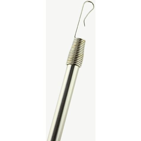 TENDAGGIMANIA Tiratenda per Tende da interno - Materiale: Alluminio - Diametro 11 mm - Lunghezza 125 cm - Ideale per lo Scorrimento della Tenda -Ideale per aiutare lo scorrimento della tenda - Colore