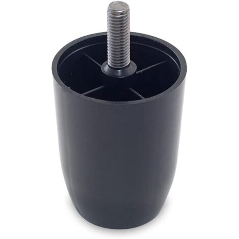 TENDAGGIMANIA Piedini per Mobili, Divani, Poltrone e Pouf- in Plastica- 1 Piedino Altezza 8 cm