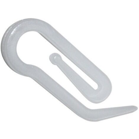 Baotongle 12 Ganci Per Tende A Nastro In Acciaio Inox 304 A 4 Rebbi Con Clip A Croce - 2