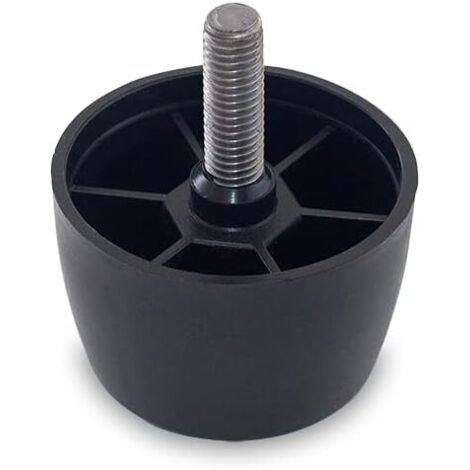 TENDAGGIMANIA Piedini per Mobili, Divani, Poltrone e Pouf- in Plastica- 1 Piedino Altezza 4 cm