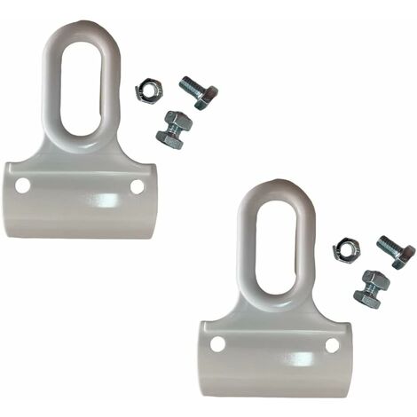 TENDAGGIMANIA Ricambi Ganci Occhielli per Tenda da Sole a Caduta in PVC ADATTABILI A Qualsiasi Profilo- Colore Bianco