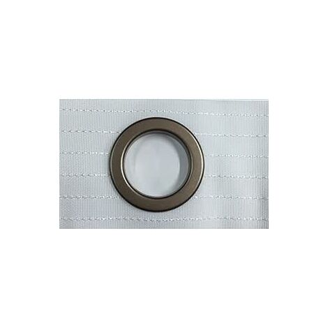 TENDAGGIMANIA FETTUCCIA per Tende con Anelli - Nastro con Borchie di Vari Colori, Vendita al Metro Lineare-Modello Bianco - Colore Bronzo