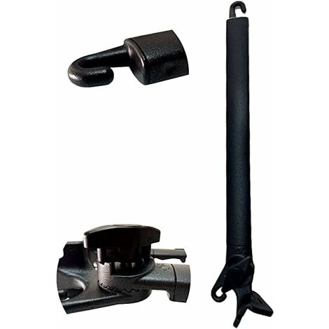 TENDAGGIMANIA Bracci per Tenda da Sole A Caduta 1 COPPIA - in Alluminio - Misura 50 cm - Colore Nero