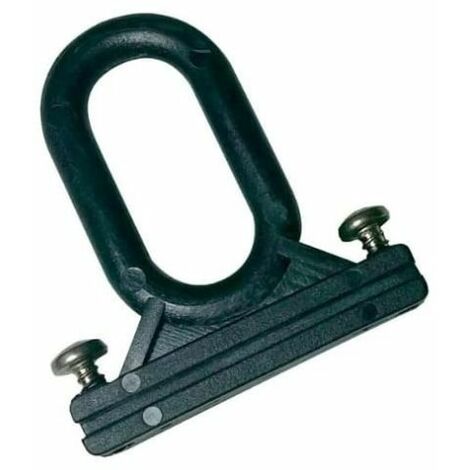 TENDAGGIMANIA Coppia Ricambi Ganci Occhielli per Tenda da Sole a Caduta in PVC Completo di Viti- Colore Nero