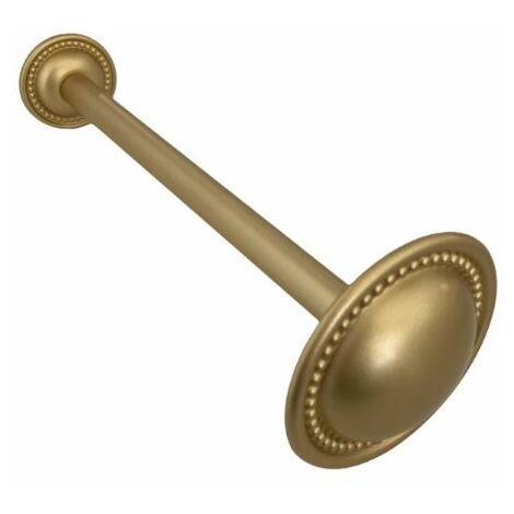 TENDAGGIMANIA Reggi Tenda FERMATENDA EMBRASSE in Ottone per Tenda a Parete, 20 CM x 70 MM - Colore oro Satinato