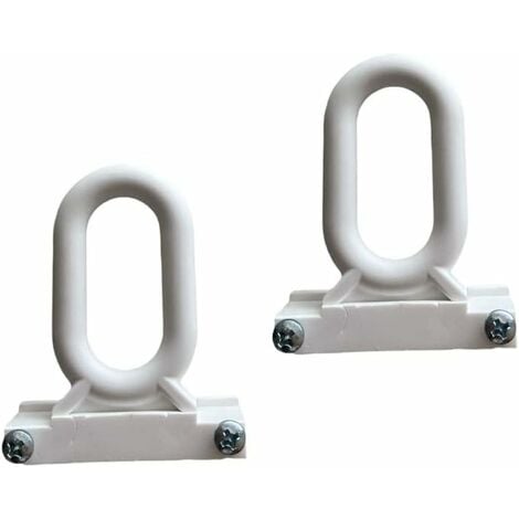 Braccetti Per Tende TENDAGGIMANIA Da Sole A Caduta Esterne In PVC - Colore Bianco - Misura 50 Cm - 1 Coppia Di Braccetti Tenda Regolabili Fino A 180u00b0 4 Viti Autoforanti - Foto 4