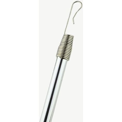 TENDAGGIMANIA Tiratenda per Tende da interno - Materiale: Alluminio - Diametro 11 mm - Lunghezza 125 cm - Ideale per lo Scorrimento della Tenda - Ideale per aiutare lo scorrimento della tenda - Colore