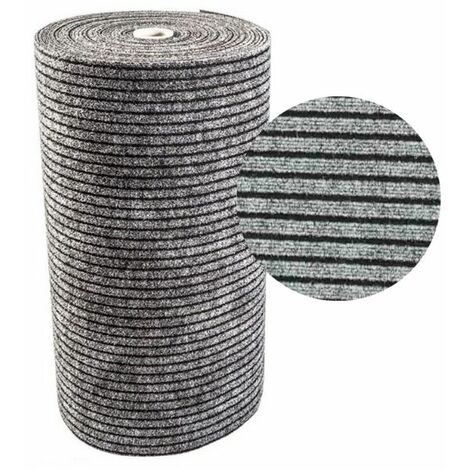 Zerbino Ingresso Esterno Interno al Metro H.1 MT x L. 50 CM,Grigio,Tappeto passatoia Asciugapassi,Antisporco,Assorbente