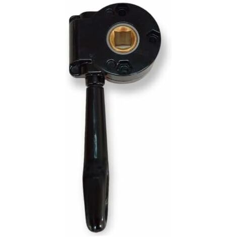 TENDAGGIMANIA Argano per Tende da Sole - Colore Bianco, Grigio, Marrone, Avorio - Rapporto 1:11- Colore Nero