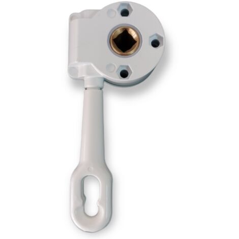 TENDAGGIMANIA Argano per Tende da Sole - Colore Bianco, Grigio, Marrone, Avorio - Rapporto 1:11- Colore Bianco
