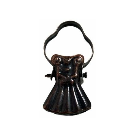 TENDAGGIMANIA Pinze per tende - Mollette per tende da interno - Pinzettone stile barocco - PZ 10 - Colore Ottone