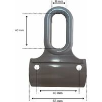 8 Ganci Per Tenda Camper E Roulotte Universali - Occhielli In PVC Con Ganci A S In Acciaio Inox (Bianco Grigiastro)