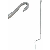 TENDAGGIMANIA Asta di MANOVRA per Tenda da Sole AVVOLGIBILE Universale MANOVELLA Maniglia- 220 CM - Colore Grigio