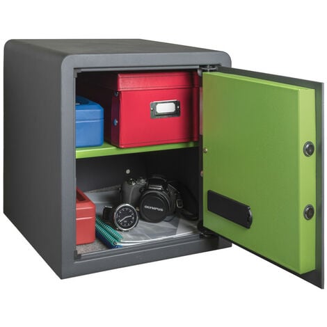 LEBENLANG 5L Safe Tresor Für Zuhause - Mit Feuerfester Tasche & Zahlenschloss