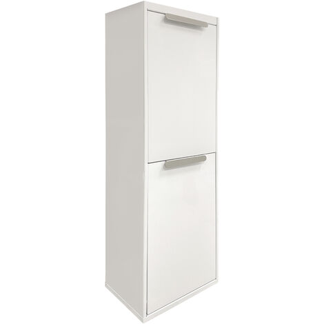 ARREGUI Ecoclas Recycling Abfalleimer / Mülleimer aus Stahl, Mülltrennsystem mit entnehmbaren Inneneimern aus Kunststoff mit Griff Weiß  2 x 17L (34 L)