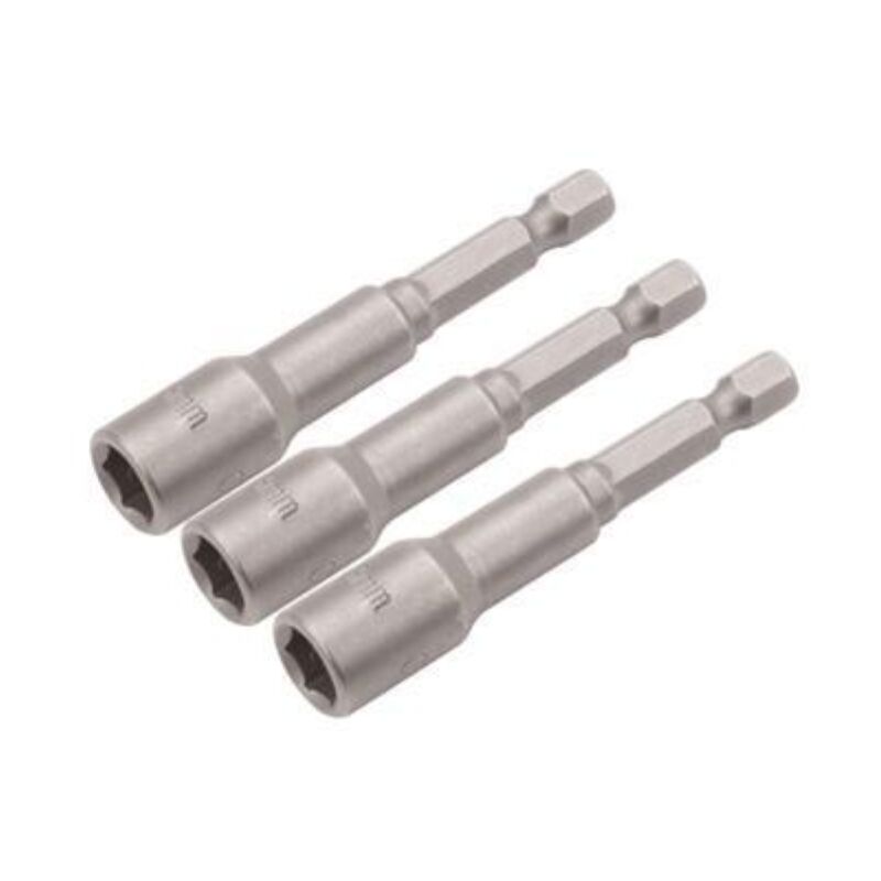 JEU DE 3 DOUILLES MAGNE'TIQUES 1/4'' 13MM EX 77846 TOLSEN