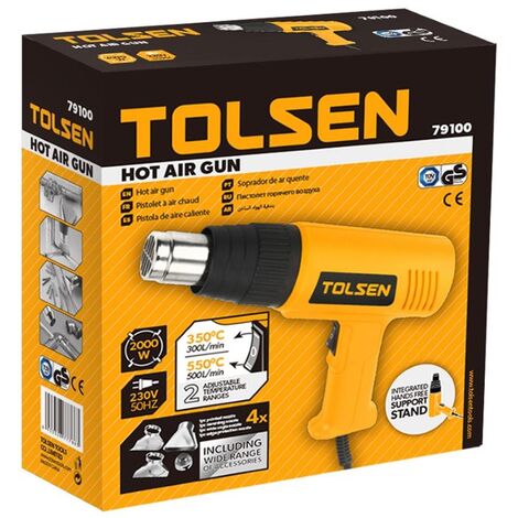 PISTOLET THERMIQUE 1000/2000W TOLSEN
