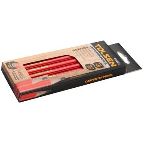 JEU DE LAPIS DE CHARPENTIER 12PCS TOLSEN