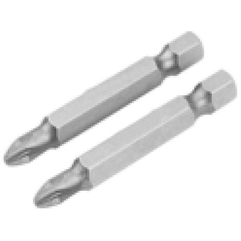 SET 2PCS S2 INSERTS POZIDRIV ALLONGES PZ1X50MM TOLSEN (1/2)
