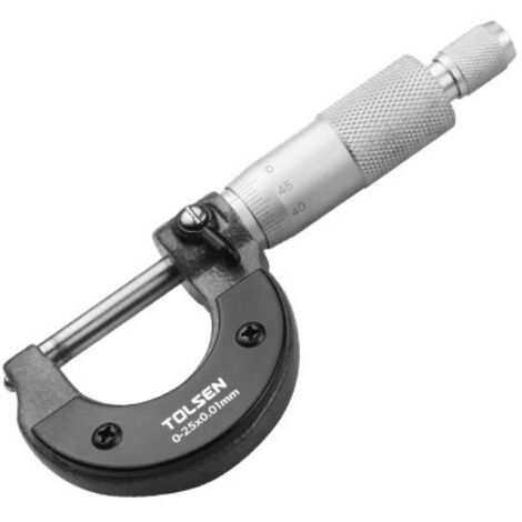 Micromètre 0-25 mm Précision 0,01 mm TOLSEN