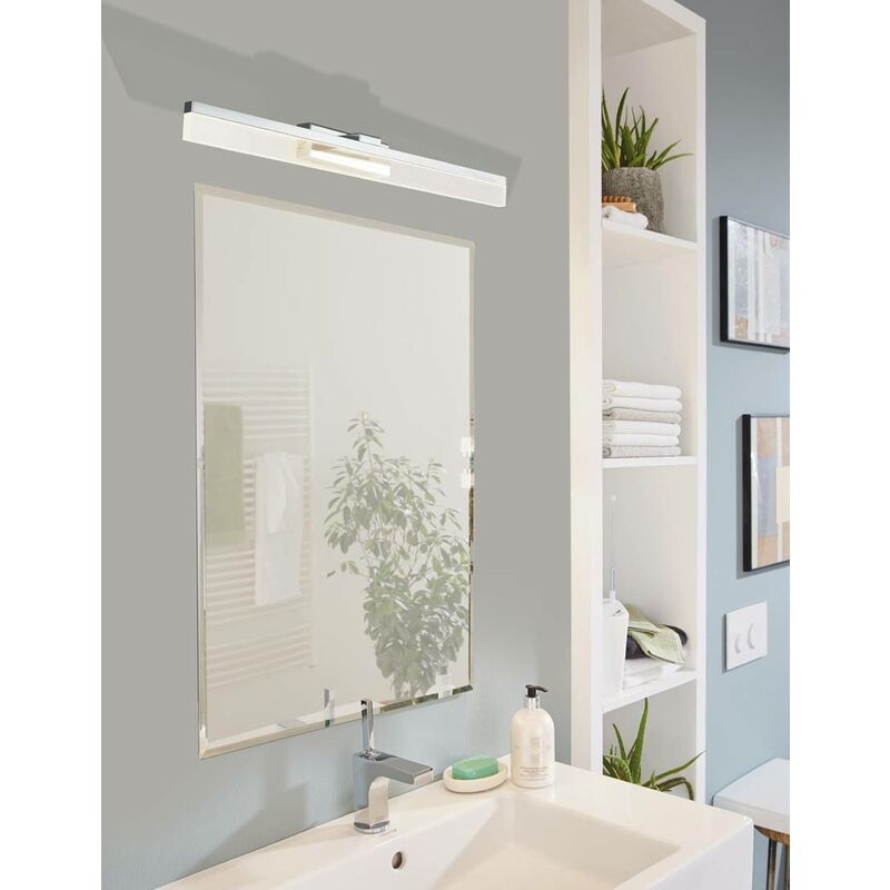 Lampe miroir salle de bain chrome LED 1x10W 4000K IP44