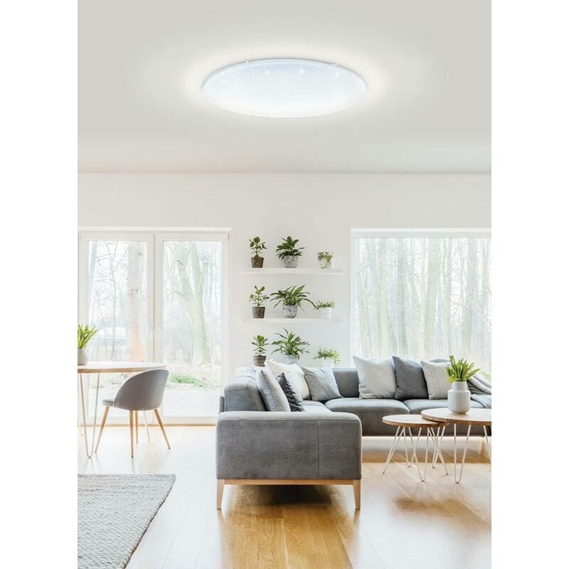 Plafonnier LED Turcona-c blanc dimmable Ø 60 cm 30 W EGLO