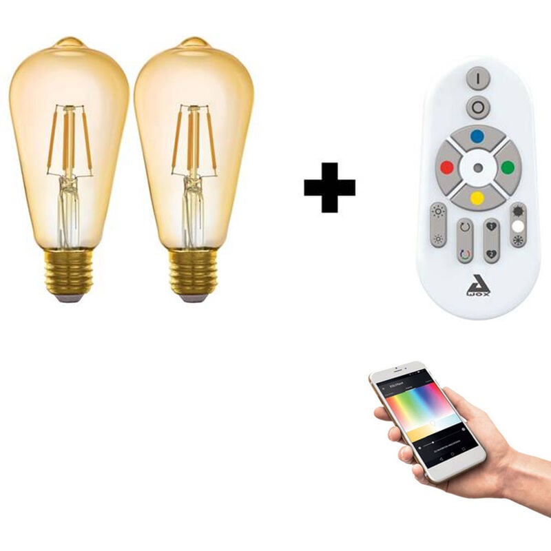 Osram Ampoule LED forme classique Remote E27 RVBB 60 W 806 lm télécommande