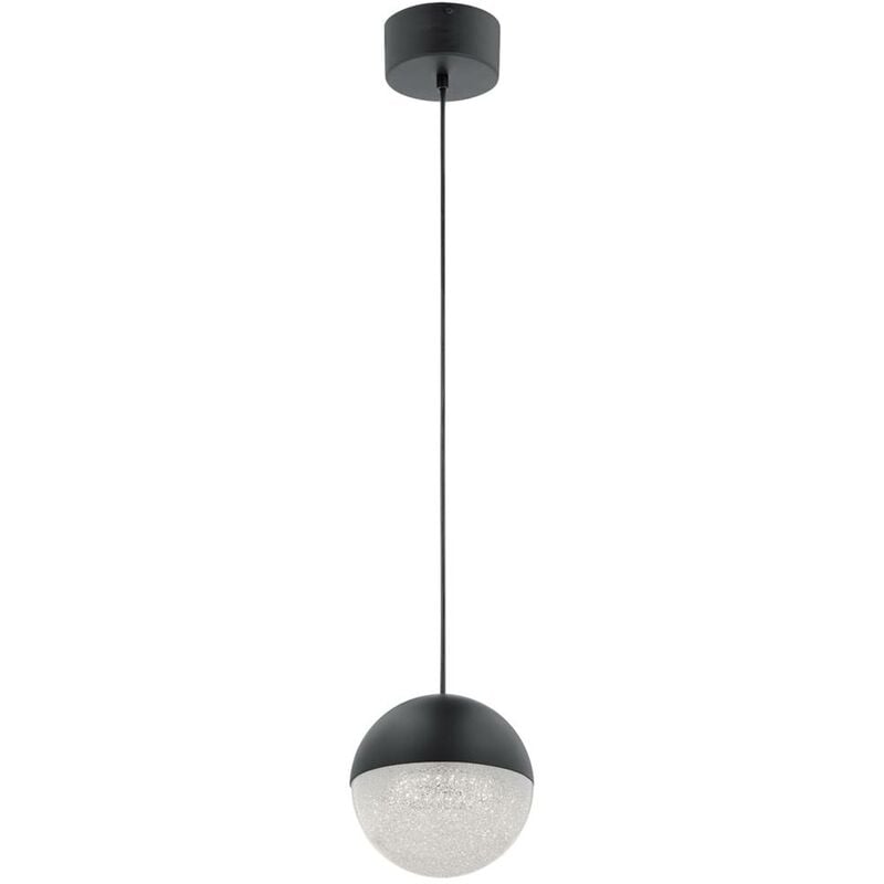 Suspension cercle LED en fer aluminium abat-jour en acrylique 2 couleurs