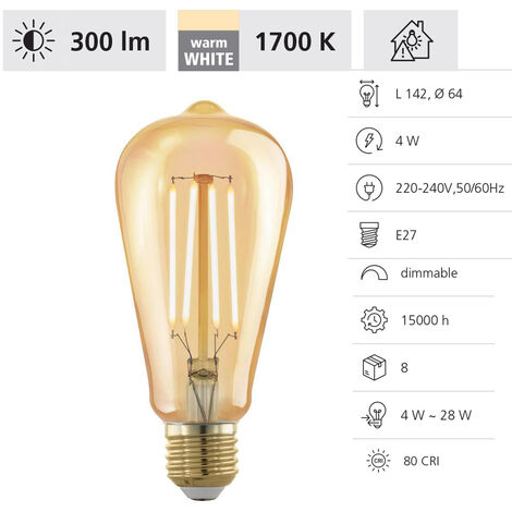 LOT DE 10 AMPOULES GOUTTES INCANDESCENTES E27 220/240V 50/60HZ 100W