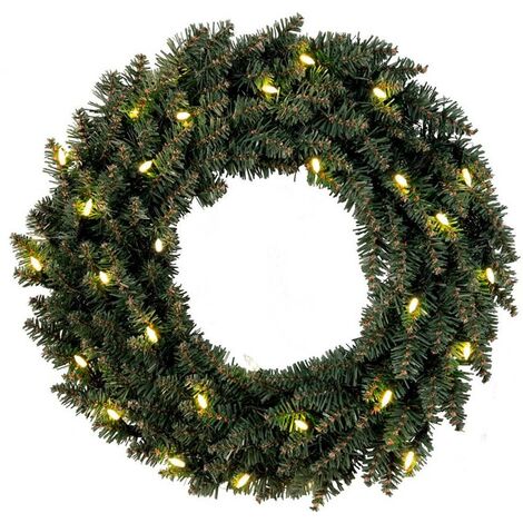 Wardy Decoration Ring Ghirlanda LED Fizzy - 50 Luci Bianco Caldo - Diametro 45 Cm
