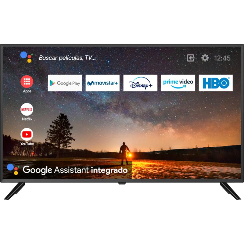 TV LED 40" Infiniton INTV-40MA1300 - Negro,Android TV,FULL HD, TDT2, USB, 700Hz