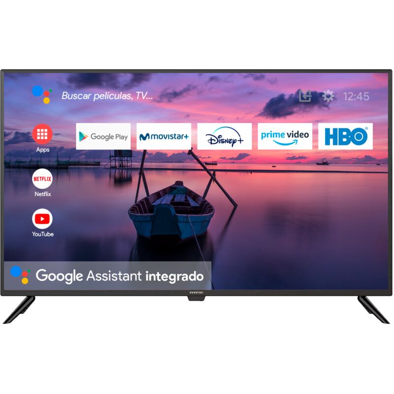 TV LED 43" Infiniton INTV-43MA1300 - Negro,Android TV,4K, TDT2, USB, 2300Hz