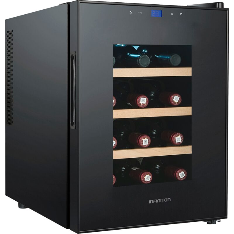 Vinoteca Infiniton WCL-12L - 31 litros, 12 botellas, estantes de madera, G