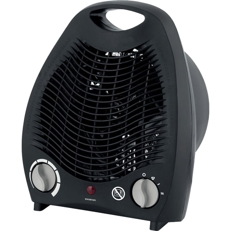 Calefactor-ventilador vertical Infiniton HBS-201B - Negro, 2000W, 2 niveles, función ventilador