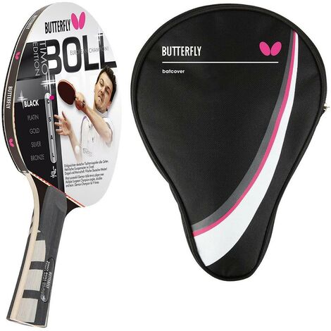 Butterfly 1x Timo Boll Black 85030 Tischtennisschläger + Tischtennishülle Drive Case